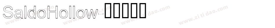 SaldoHollow字体转换