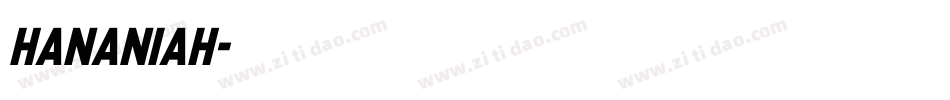 Hananiah字体转换