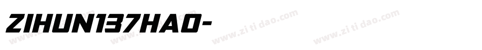 zihun137hao字体转换