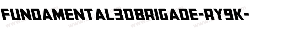 Fundamental3DBrigade-ry9K字体转换