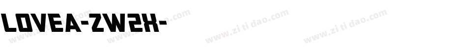 Lovea-zw2X字体转换