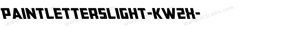 PaintLettersLight-KW2X字体转换