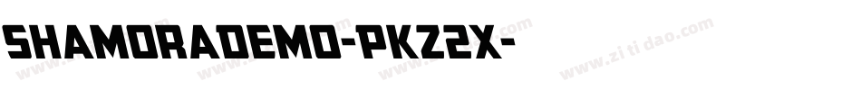 ShamoraDemo-PKZ2x字体转换