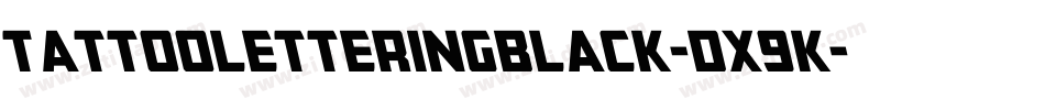 Tattooletteringblack-dx9K字体转换