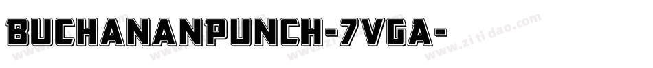 BuchananPunch-7VgA字体转换