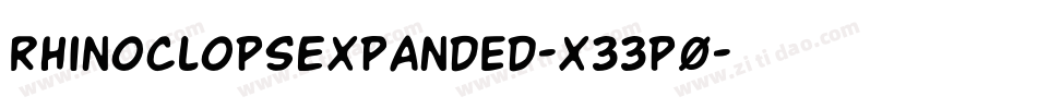 RhinoclopsExpanded-x33p0字体转换
