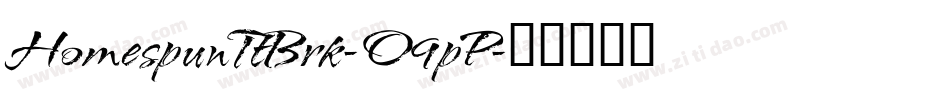 HomespunTtBrk-O9pP字体转换