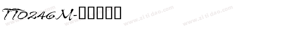 TT0246M字体转换