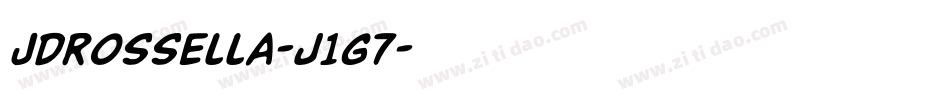 Jdrossella-j1G7字体转换