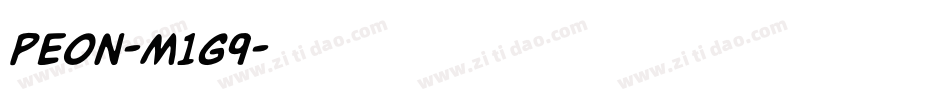 Peon-m1G9字体转换 Peon-m1G9字体转换