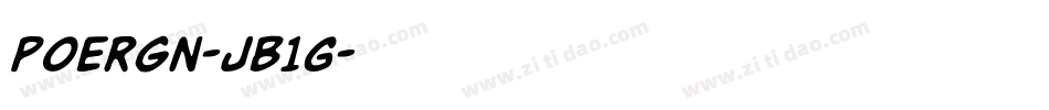 Poergn-jB1G字体转换