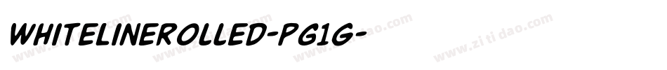 WhiteLineRolled-PG1g字体转换 WhiteLineRolled-PG1g字体转换