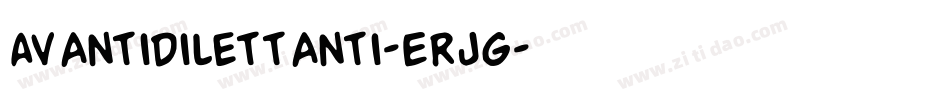 Avantidilettanti-ErJg字体转换