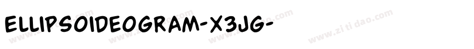 Ellipsoideogram-X3Jg字体转换