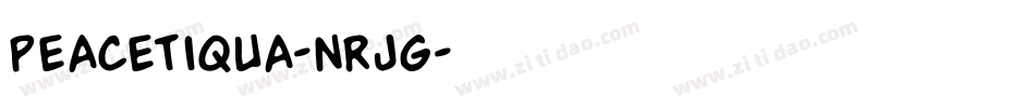Peacetiqua-nrJg字体转换