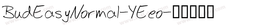 BudEasyNormal-YEeo字体转换