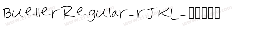 BuellerRegular-rJKL字体转换