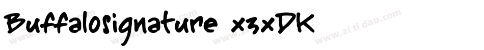 Buffalosignature-x3xDK字体转换