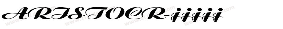 ARISTOCR字体转换