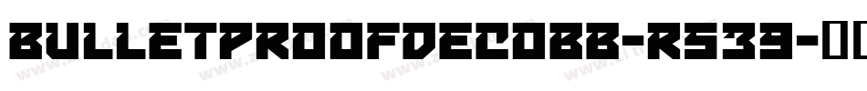 BulletproofDecoBb-r539字体转换