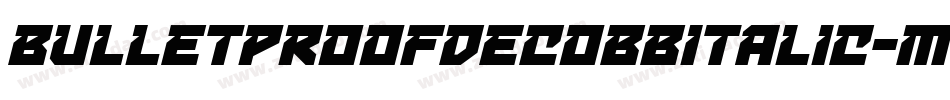 BulletproofDecoBbItalic-M7px字体转换