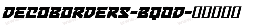 Decoborders-Bq0d字体转换