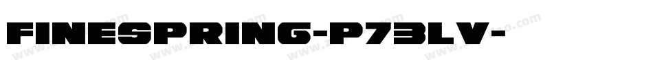 FineSpring-p73lv字体转换