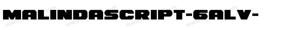 Malindascript-6ALv字体转换