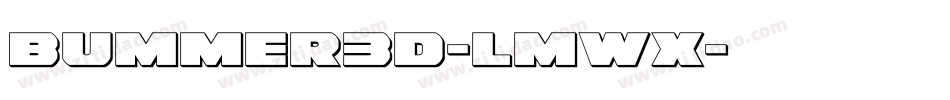 Bummer3D-lmwX字体转换