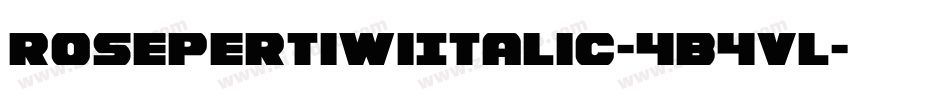 RosePertiwiItalic-4B4Vl字体转换