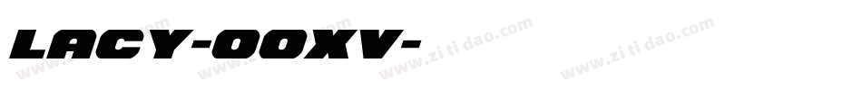 Lacy-0oXv字体转换