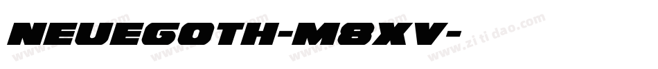 NeueGoth-m8Xv字体转换