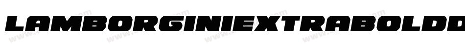 LamborginiExtraBoldDash-nwVg字体转换