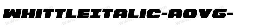 WhittleItalic-aOVg字体转换