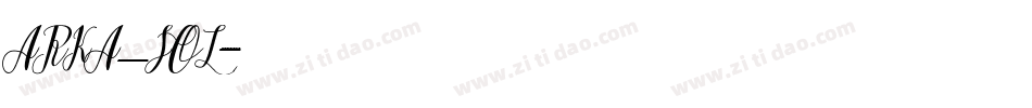 ARKA_SOL字体转换