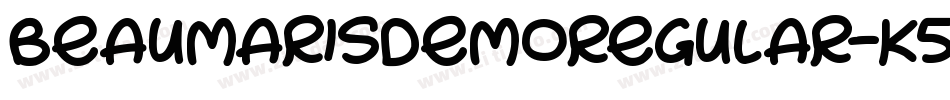 BeaumarisDemoRegular-K5v7字体转换