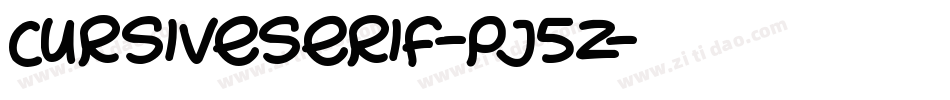 CursiveSerif-pj5Z字体转换
