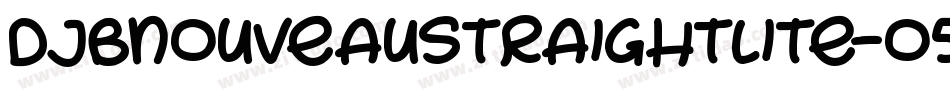 DjbNouveauStraightLite-O5V8字体转换