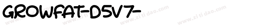 GrowFat-d5v7字体转换