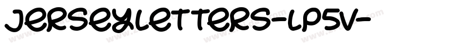 Jerseyletters-lP5V字体转换