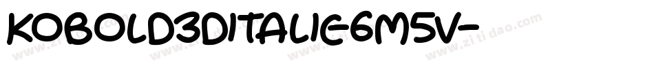 Kobold3DItalic-6m5v字体转换