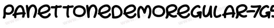 PanettoneDemoRegular-7G5V字体转换