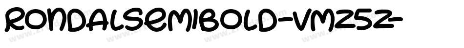RondalSemibold-vmZ5Z字体转换