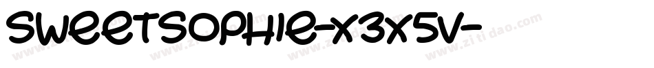 SweetSophie-x3x5V字体转换