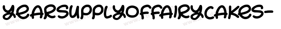 YEARSUPPLYOFFAIRYCAKES字体转换