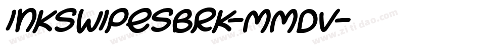 InkSwipesBrk-mmDv字体转换