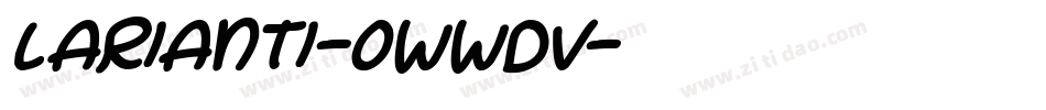 Larianti-0WWDv字体转换