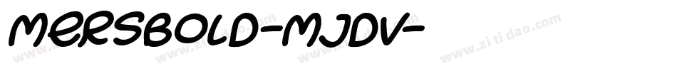 MersBold-mjDv字体转换