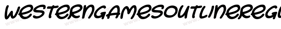 WesterngamesOutlineRegular-2yDv字体转换