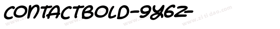Contactbold-9Y6Z字体转换